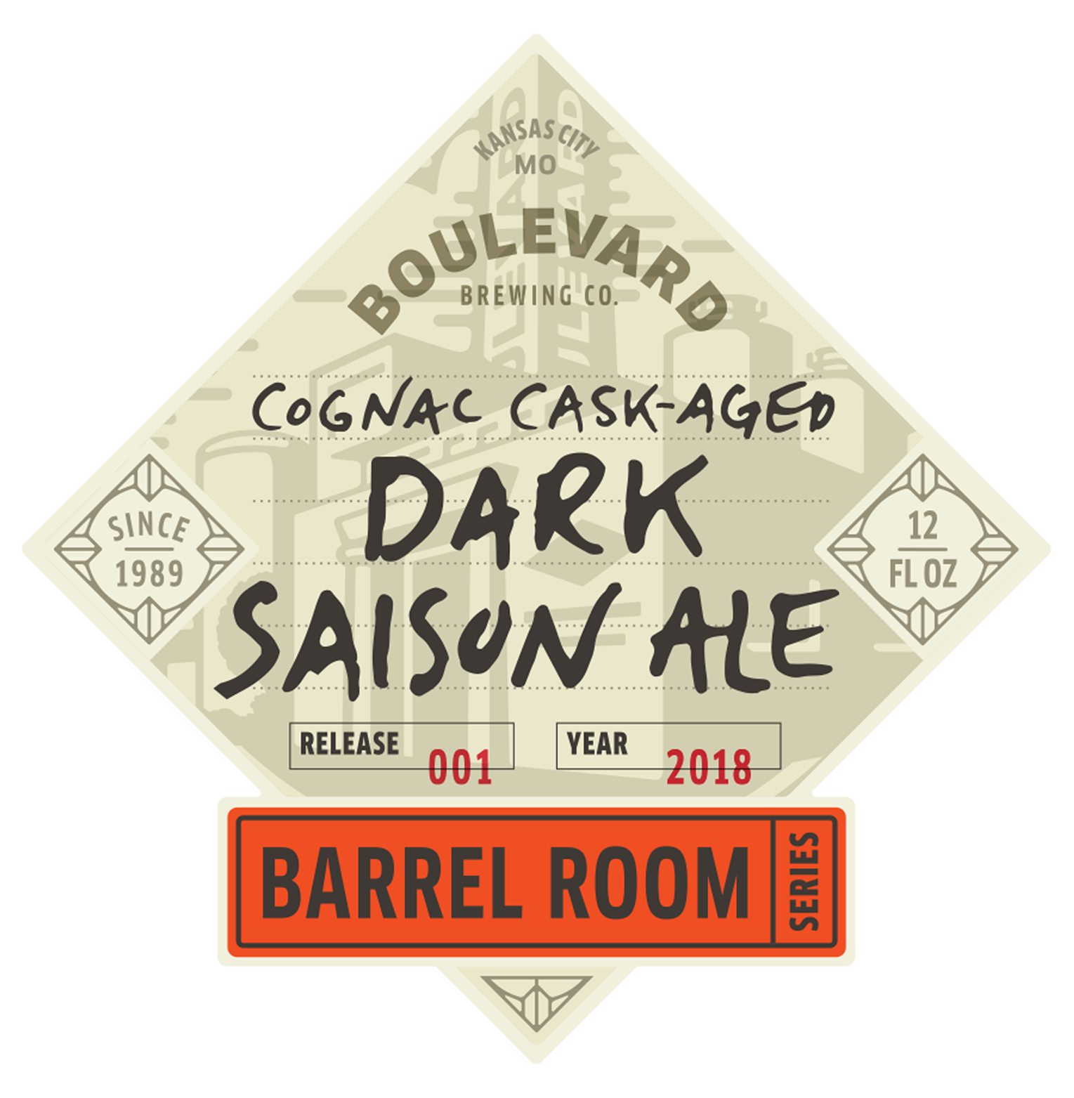 Cognac Cask-Aged Dark Saison Ale