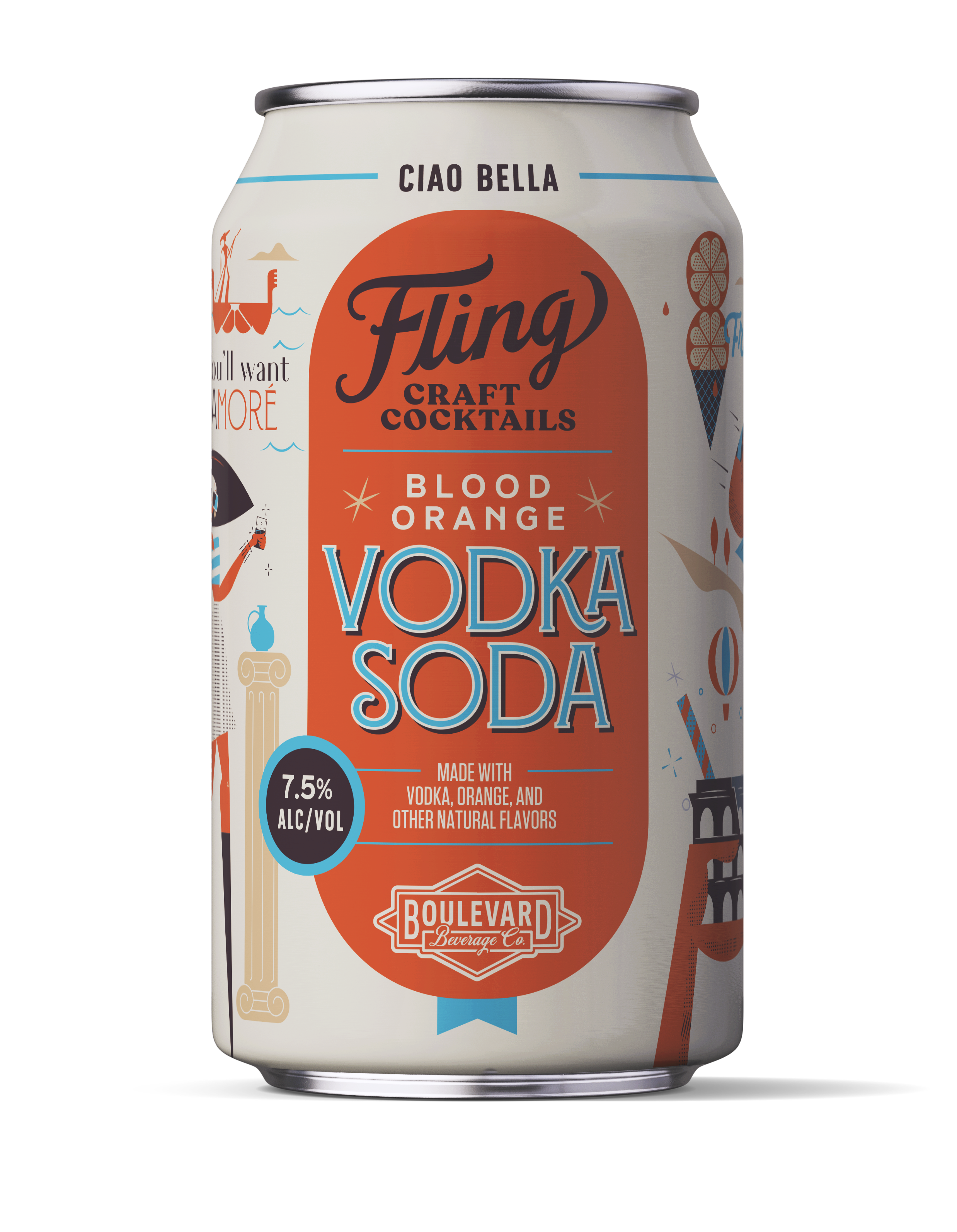 Blood Orange Vodka Soda