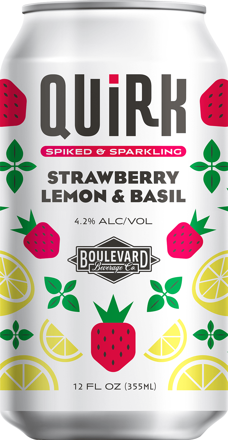 Boulevard Quirk Strawberry Lemon Basil Hard Seltzer 6-pack