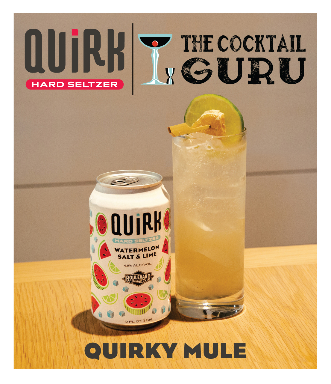 Quirktails Quirk Hard Seltzer cocktail recipes Boulevard Brewing
