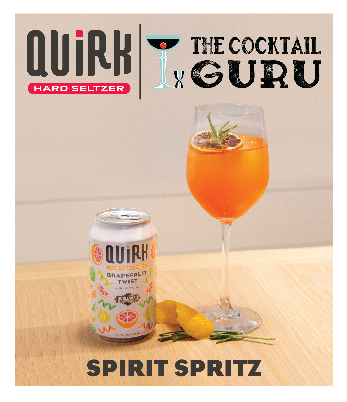 Quirktails Quirk Hard Seltzer cocktail recipes Boulevard Brewing