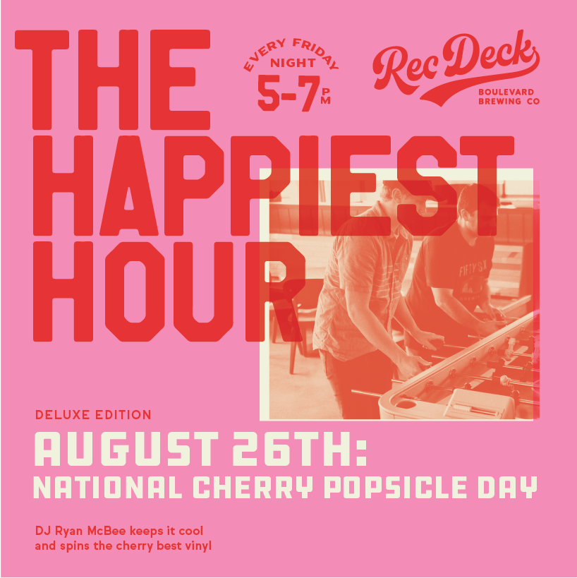 National Cherry Popsicle Day Happy Hour!