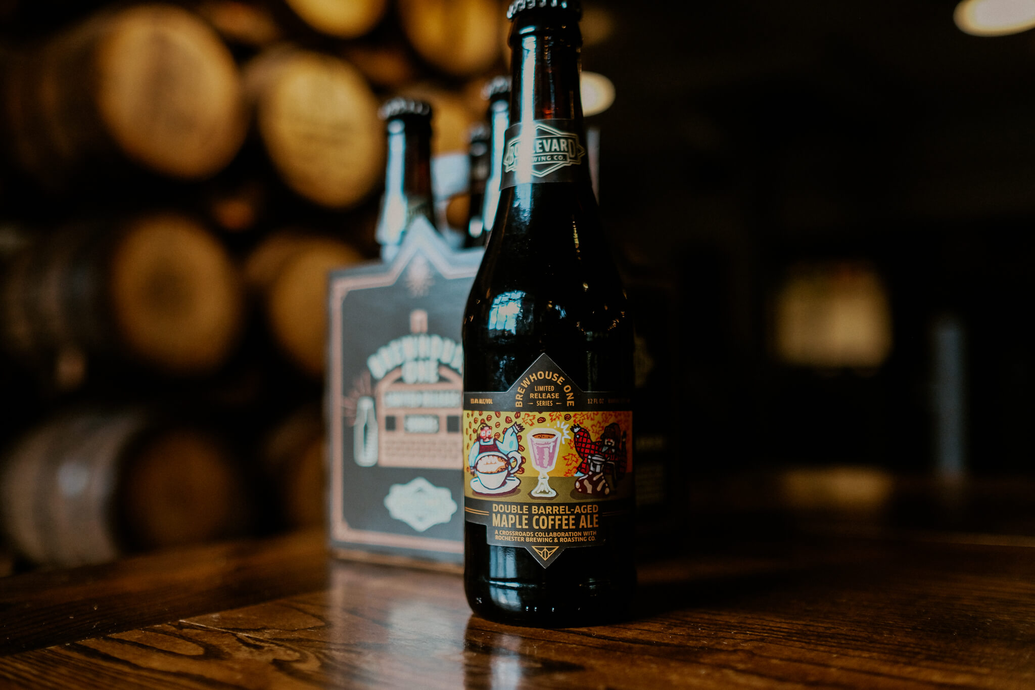 Brewhouse One Limited Release: Double Barrel-Aged Maple Coffee Ale