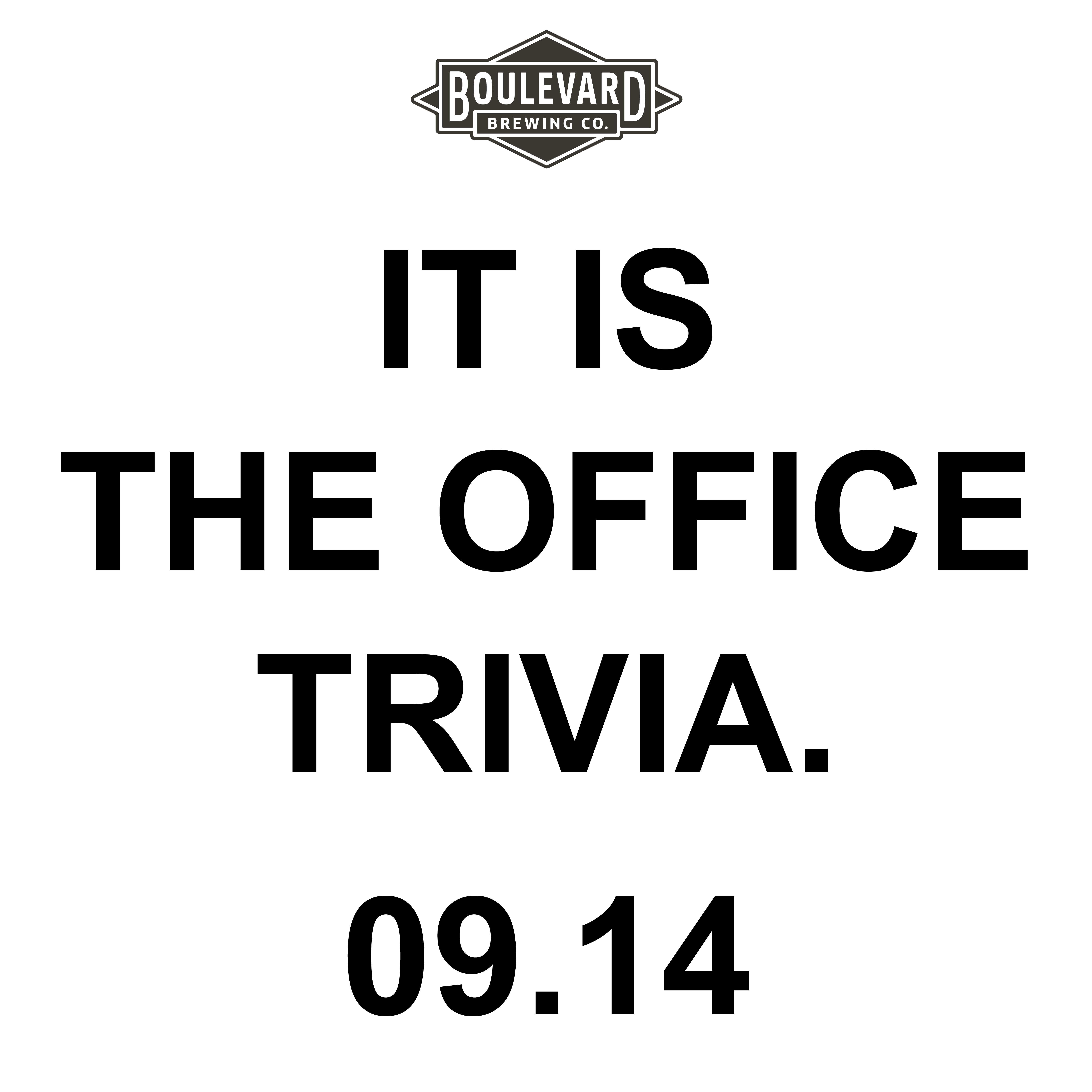 It is The Office Trivia on the Rec Deck Boulevard Brewing Company