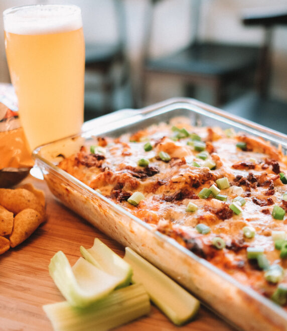 Unfiltered Wheat Beer Buffalo Chicken Dip