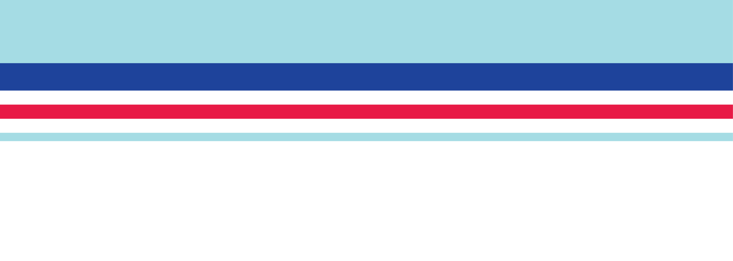 A flag with horizontal stripes: light blue at the top, followed by blue, white, red, white, light blue, and a large white band at the bottom.