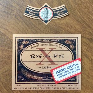 Rye Sazerac Label